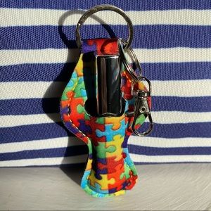 🔥5/$25🔥Versatile Neoprene Keychain Holder (lip balm/ clipper lighters, etc.)